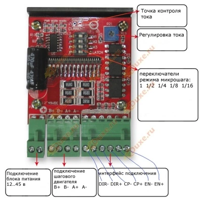 Драйвер tb6600 схема